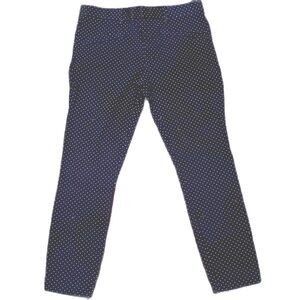 Gap Navy w White Polka Dots Pixie Pants